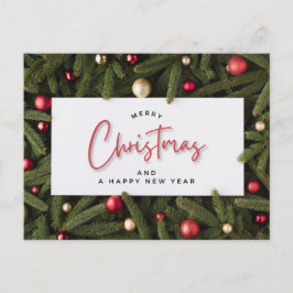 Cartão Postal Feliz Natal e Feliz ano novo