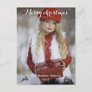 Cartão Postal Feliz Natal e feliz ano novo