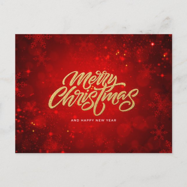 Cartão Postal Feliz Natal e Feliz ano novo (Frente)