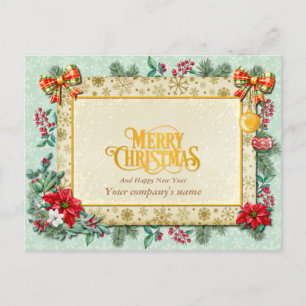 Cartão Postal Feliz Natal e Feliz ano novo por Amor