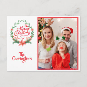Cartão Postal Feliz Natal Férias Férias Festa Festiva