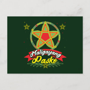 Cartão Postal Feliz Natal Filipino Natal Filipinas