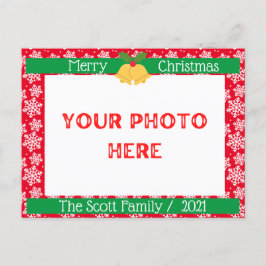 Cartão Postal Feliz Natal - Foto da Família