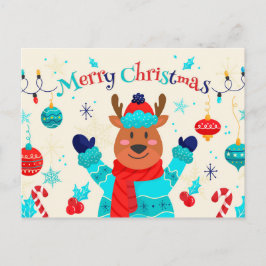 Cartão Postal Feliz Natal Fundo Festivo
