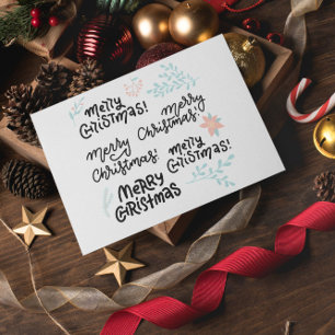 Cartão Postal Feliz Natal Groovy