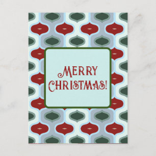 Cartão Postal Feliz Natal Mod Retro