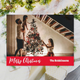 Cartão Postal Feliz Natal Modelo de Saudação Feriado