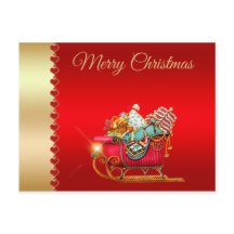 Feliz Natal,Papais noeis Sleigh,presentes de Natal