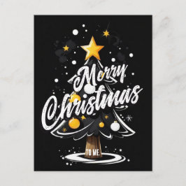 Cartão Postal Feliz Natal para mim Saudação