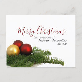 Cartão Postal Feliz Natal para os nossos clientes