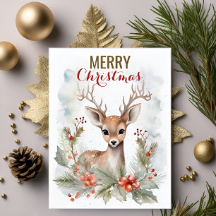 Cartão Postal Feliz Natal Querido Cervejo de Inverno Engraçado