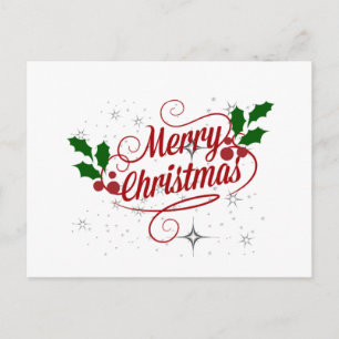 Cartão Postal Feliz Natal, roteiro festivo de férias