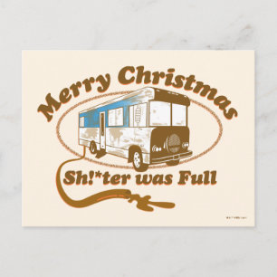 Cartão Postal Feliz Natal Sh!*ter era Cheio
