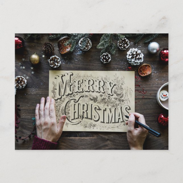 Cartão Postal Feliz Natal Simples (Frente)