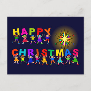 Cartão Postal Feliz Natal - Texto de Cartoons Diversos