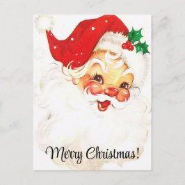 Cartão Postal Feliz Natal Vintage Santa Clause