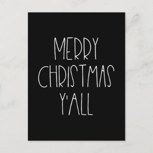 Cartão Postal Feliz Natal vocês todos feriados engraçados