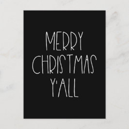 Cartão Postal Feliz Natal vocês todos feriados engraçados