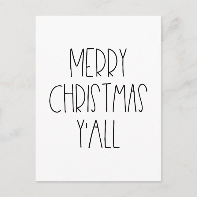 Cartão Postal Feliz Natal, vocês vão de férias (Frente)