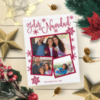 Feliz Navidad Snowflake Rustic 3 Fotos Natal
