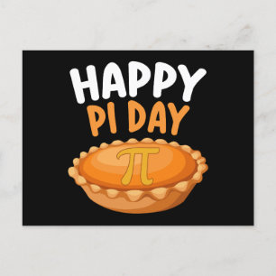 Cartão Postal Feliz Pi Day Pie Matemática Matemática Arco-Íris