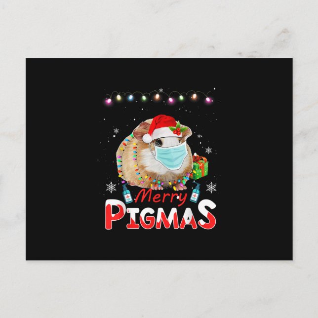Cartão Postal Feliz Pigmas Rosto Máscara Engraçado Guiné Natal P (Frente)