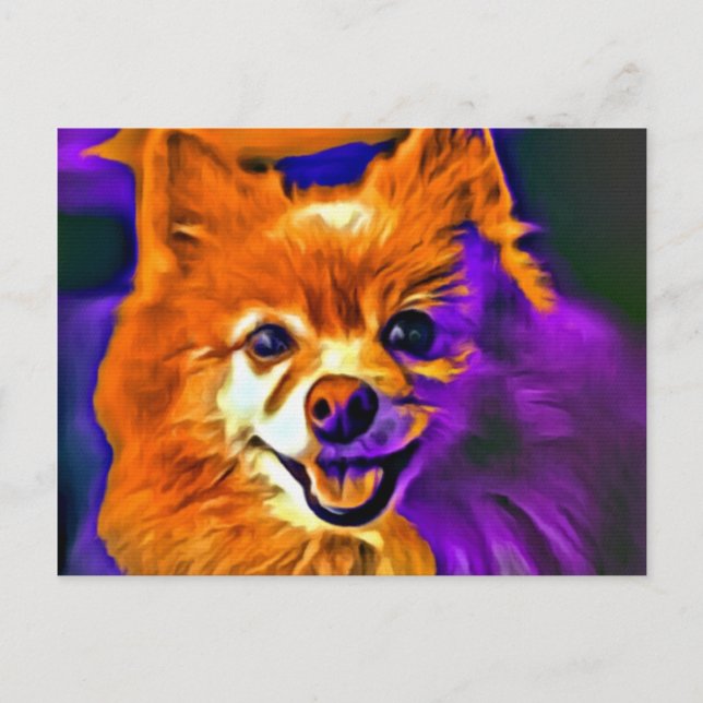Cartão Postal Feliz Pomeraniano #3 (Frente)