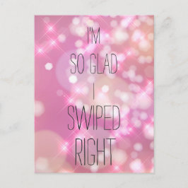 Cartão Postal Feliz por ter Deslizado para a Direita Citações de