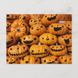 Cartão Postal Feliz Pumpkins Halloween Fall