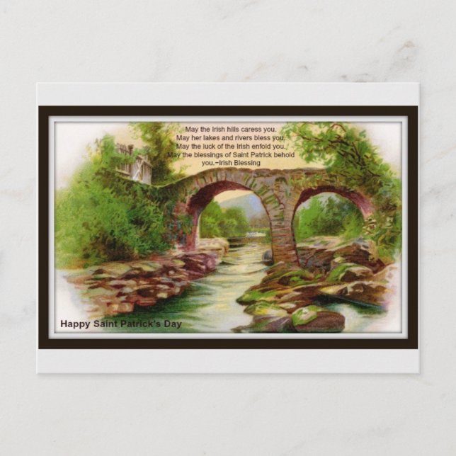 Cartão Postal Feliz Rua, Dia de Patrick (Frente)