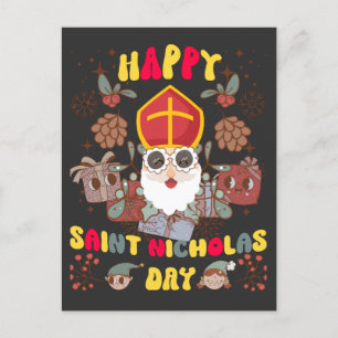 Cartão Postal Feliz Santo Nicholas Day