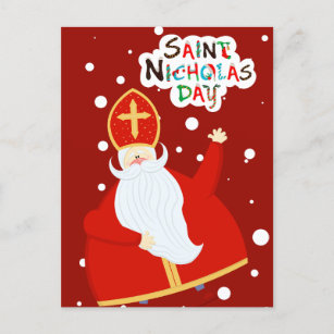 Cartão Postal Feliz Santo Nicholas Day