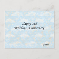 Feliz segundo. Aniversário de Casamento