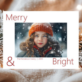 Cartão Postal Feliz simples moderna e imagem brilhante 1