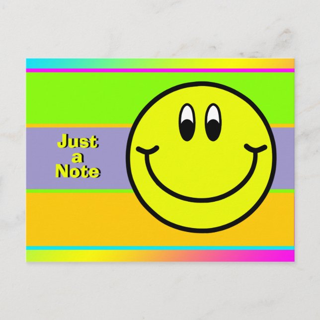 Cartão Postal Feliz Smiling Face Emoji Apenas um Cartão-postal d (Frente)