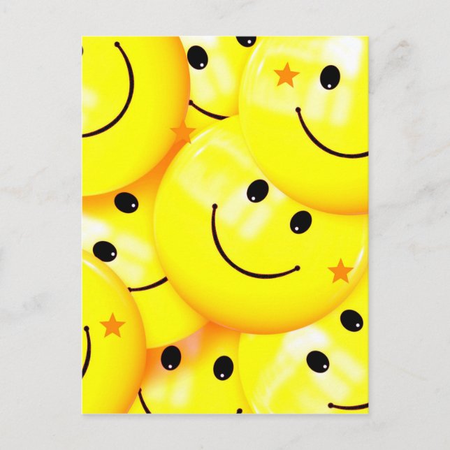 Cartão Postal Feliz Sorriso (Frente)