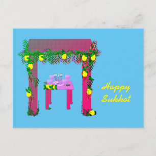 Cartão Postal Feliz Sukkot, Personalizado