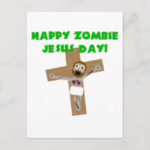 Cartão Postal Feliz Zombie Jesus Day