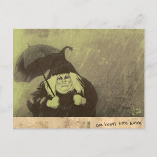 Cartão Postal FelizBruxaPequena