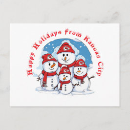 Cartão Postal Felizes Férias De Kansas City