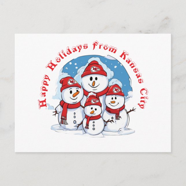 Cartão Postal Felizes Férias De Kansas City (Frente)