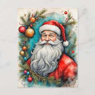 Cartão Postal Felizes Férias Do Papai Noel