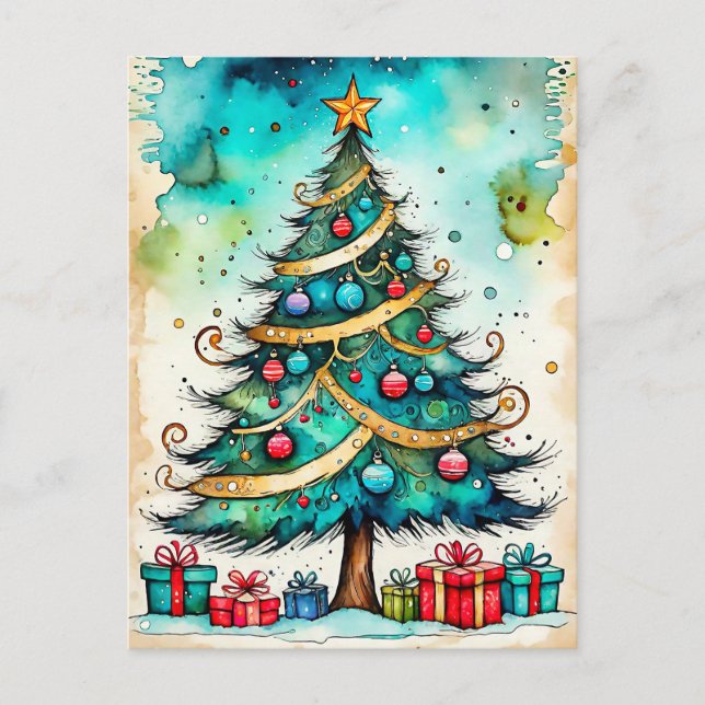 Cartão Postal Felizes Férias - Feliz Natal, Todos (Frente)