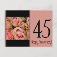 Felizes rosas de 45 anos