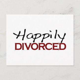 Cartão Postal Felizmente Divorciado