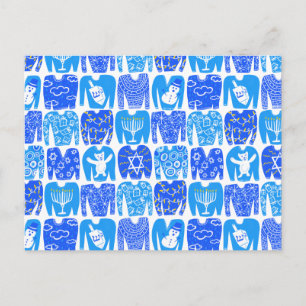 Cartão Postal FELIZMENTE HOLIDAYS Engraçada Ugly Hannukah Sweat