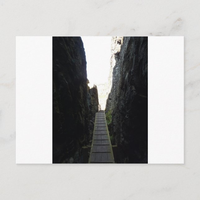Cartão Postal Felsschlucht (Frente)