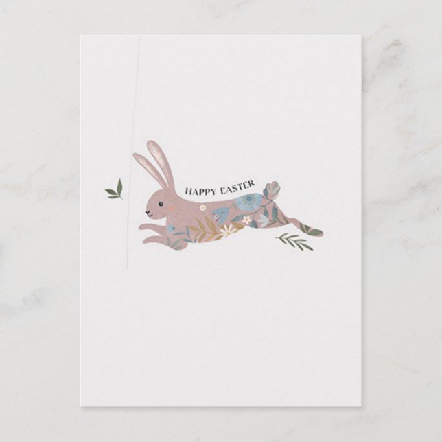 Cartão Postal Felz pascoa (Frente)