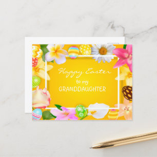 Cartão Postal Felz pascoa à minha neta