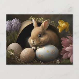 Cartão Postal Felz pascoa deseja PostCard